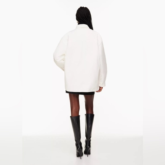 Aritzia babaton birch merit shirt jacket shacket size xxs 2xs new - Picture 9 of 14